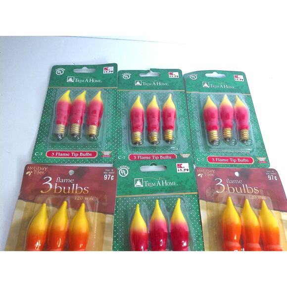 Vintage KMart Walmart Flame Bulbs 6 Packs 18 Bulbs Total New - Picture 3 of 5